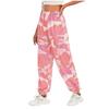 Женские мешковатые спортивные штаны с эластичной резинкой на талии и камуфляжным принтом, брюки для бега