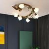 Ceiling Light Nordic Minimalist Modern Bedroom Restaurant Creative Rural Flower Room Light Retro Lamps