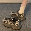 Height-increasing Dad Shoes Versatile Platform Casual Lightweight Sneakers 2025 Autumn New Retro Dad Shoes Women