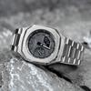 Casio Унисекс Серия с двойным жидкокристаллическим/аналоговым дисплеем Черные часы GA-2100-1A1(Watch4--)