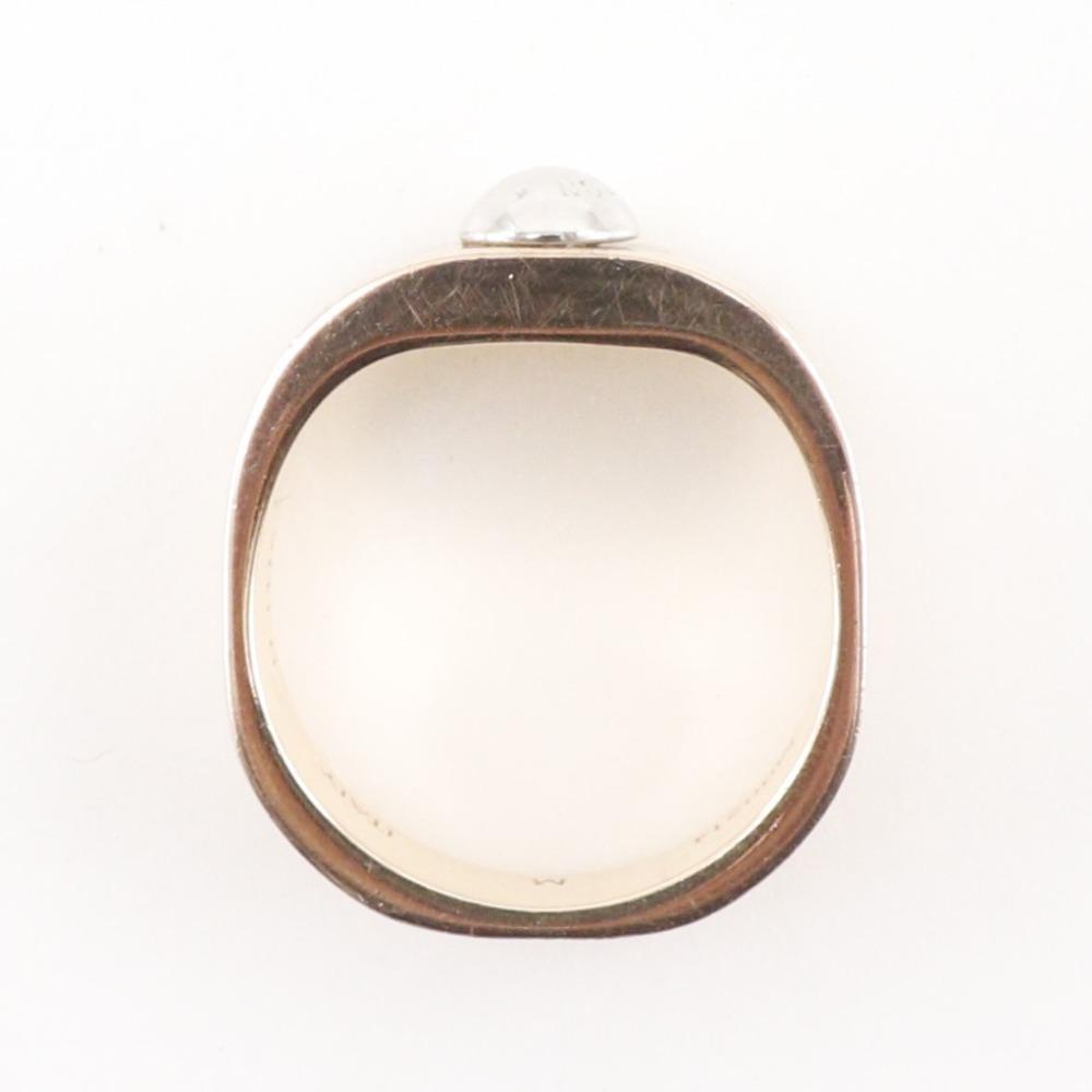 LOUIS VUITTON Berg Nanogram Ring M00214 Pink gold Plated Gold #6.6(US Size) 5.4g Women Used