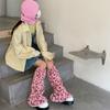 Леопардовые гетры Японские носки JK Lolita Меховые комплекты Зимние гетры на щиколотку