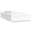 VidaXL Cadre de lit avec tiroirs Blanc 90x190 cm Simple 3103479