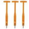 3pcs 7mm 0.3in Tire Valve Stem Puller Tube Disassembled Tyre Repairing Tool UniversalOrange