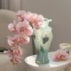 Розовая фаленопсис Искусственная цветочная композиция с увлажняющим эффектом - Высококачественный набор ваз для домашнего декора
