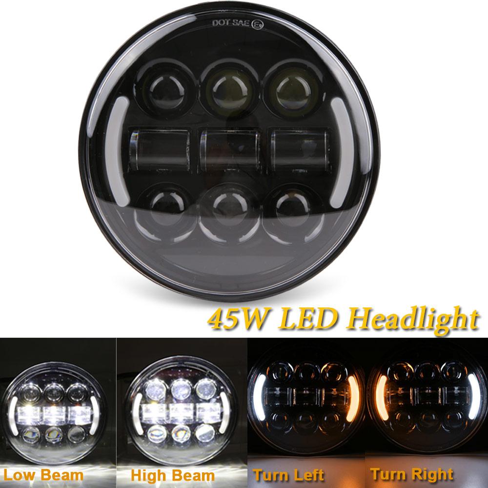 Светодиодные вспомогательные фары для мотоцикла 5,75" Светодиодная фара для скутера в сборе Мотоциклетная светодиодная фара для мотоцикла Harley