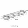 1/2/3/4 Grids Condiment Tray Seasoning Container Divided Sauce Tray BBQ Sauce Plate  Kitchen