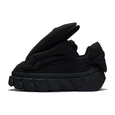 Li Ning Surging Luck высокие спортивные повседневные туфли женские кроссовки черные AGCS226-3