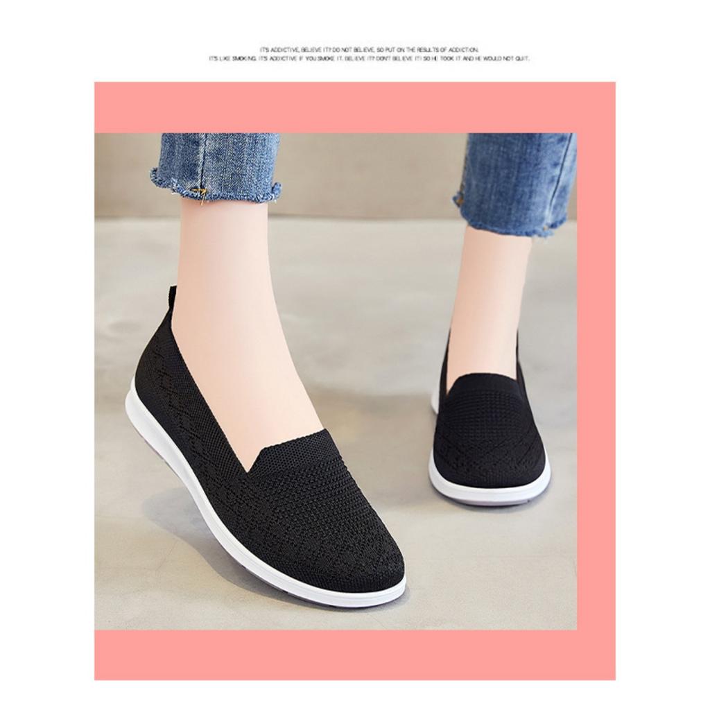 Летняя женская обувь, тканевая обувь, повседневная дышащая обувь на плоской подошве, обувь на мягкой подошве