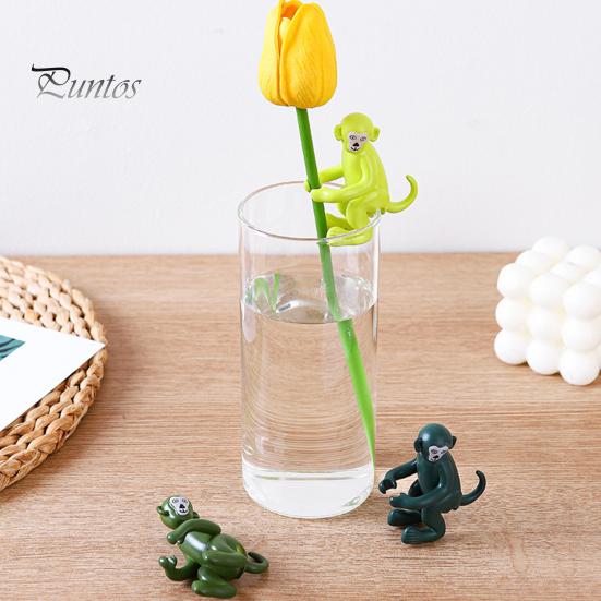 3/6 шт. держатель для поддержки растений в форме обезьяны, инструмент для роста растений, держатель для почек, стеблей, побегов и черенков