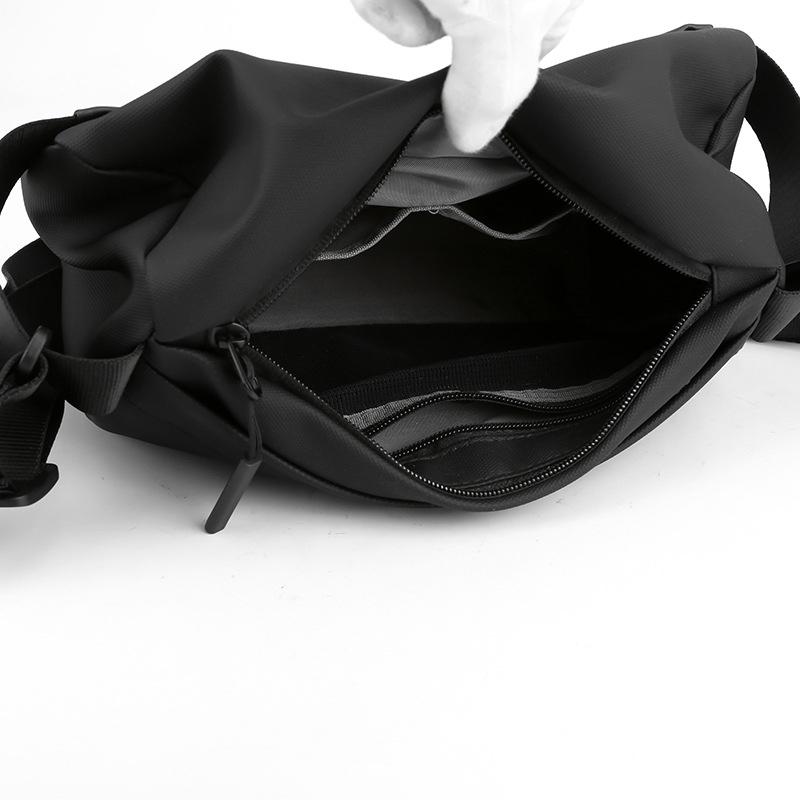 Fashion Solid Color Men Waist Packs 2022 New High Quality Waterproof Nylon Crossbody Bags Casual Sport Storage Chest Bag Pocket