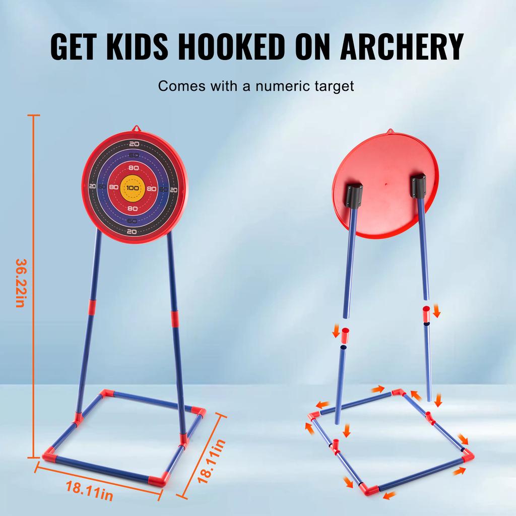 Succebuy Bow & Arrows For Children Kids Archery Bow Practice Recurve Outdoor Sports Game Hunting Shooting Toy Boys Gift Bow Kit
