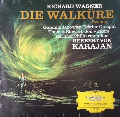 Виниловая пластинка RICHARD WAGNER HERBERT VON KARAJAN Die Walkre Сцены 136435 DEUTSCHE GRAMM 1967 Германия Классика Б/у
