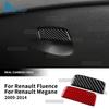 Наклейка из настоящего мягкого углеволокна для Renault Megane Fluence 3 RS 2009 2010 2011 2012 2013 2014 LHD RHD Отделка переключателя бардачка