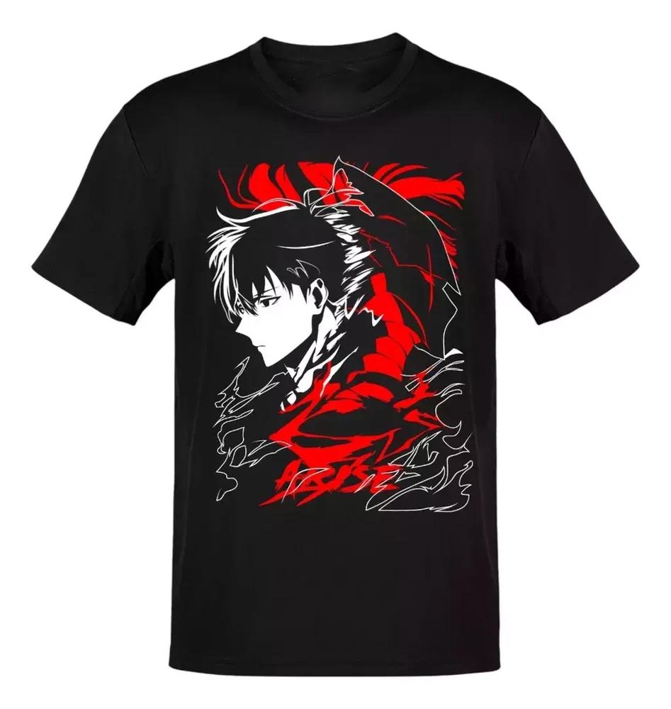 Anime Solo Leveling Sung Jinwoo Igris Red Tshirt Size S4xl Gift For Friends