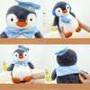 Темно-синий пингвин Успокаивающая кукла-наушник Плюшевая игрушка Маппет Милая подарок на день рождения Детская имитационная милая кукла