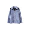 WE11DONE Solid Color Faux Fur Jacket Unisex Jackets Blue WD-JP9-20-052-U-BL