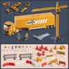 Alloy Construction Vehicle, Container Parking Lot, Simulated Container Track Pendant Children'S Toy Car
