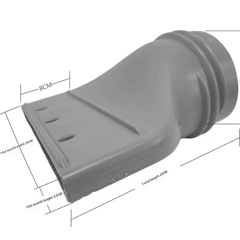 Portable Air Conditioner Window Exhaust Duct Pipe Hose Interface Connector Flat Nozzle Versatile Flat Hose Adapter
