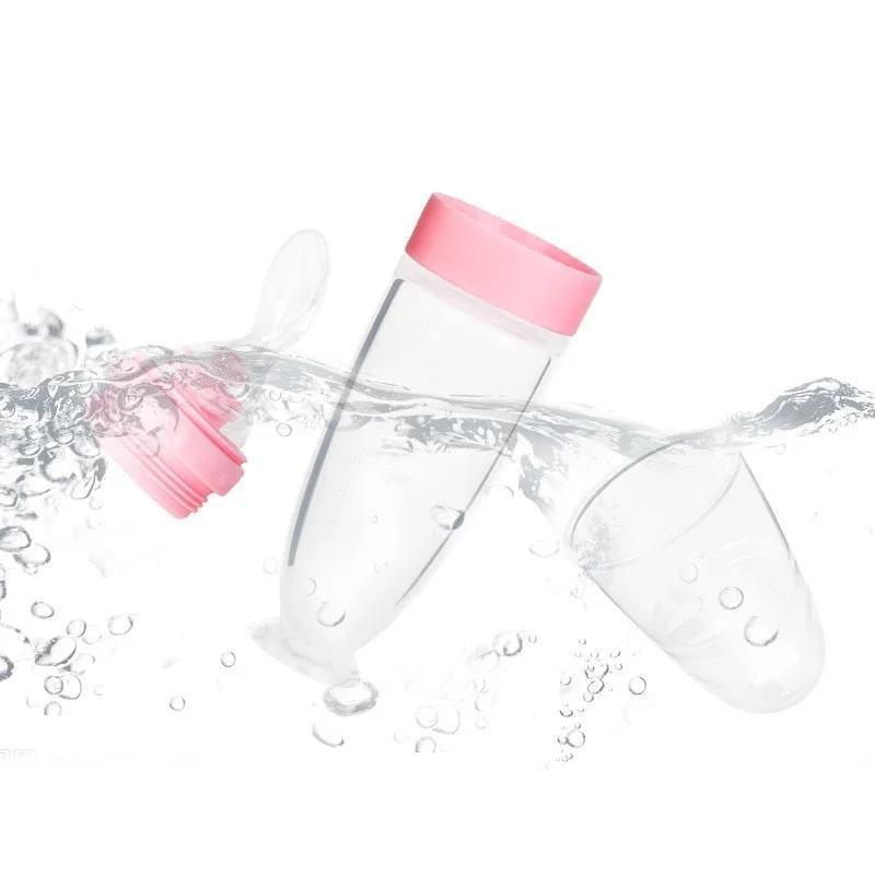 1 шт. Детская бутылочка для рисовой каши, детская силиконовая бутылочка для молока, ложка для кормления для ребенка, силиконовая ложка для выдавливания, бутылочка для рисовой каши