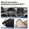 Car Dashboard Cover Pad For Honda Accord 2018- Sunshade Protector Anti-UV Dash Mats Non-slip Pads Auto Interior Accessories