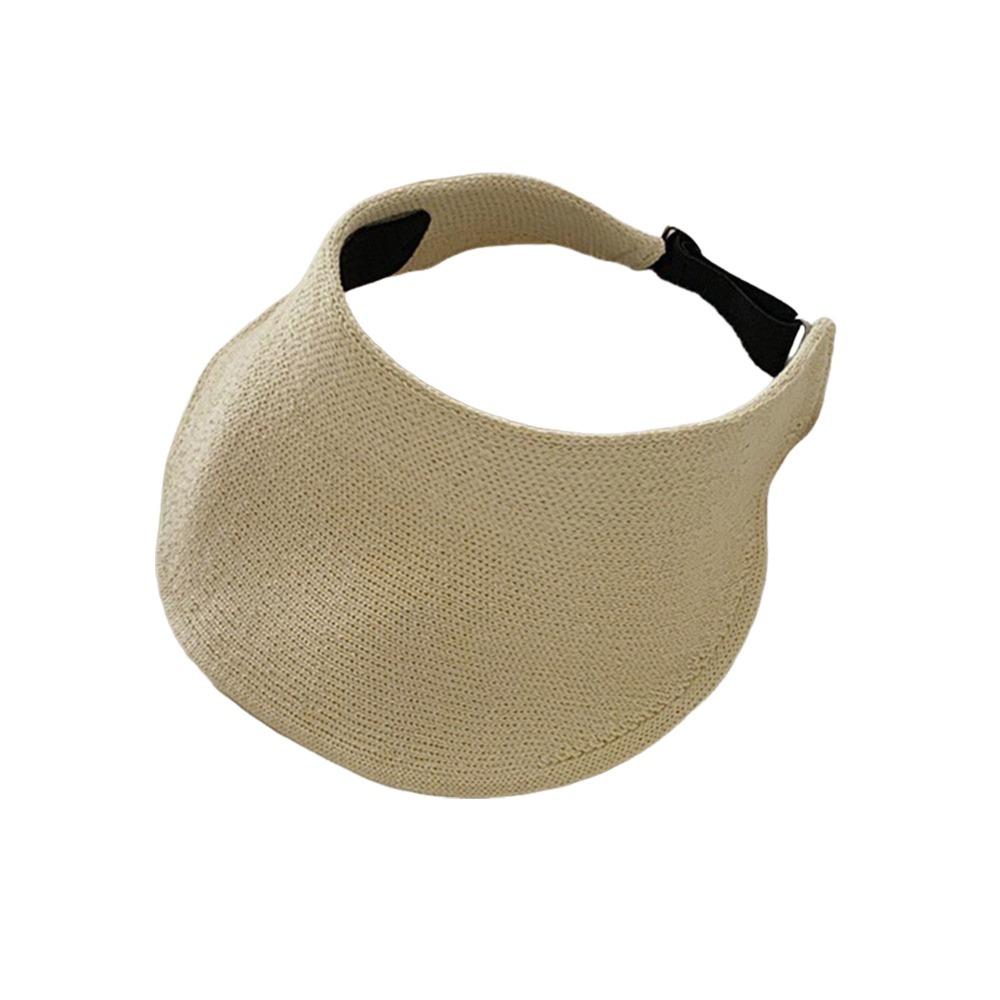 Wide Brim Summer Visors Hat Anti-UV Empty Top Hat Foldable Sun Hat for Travel Outdoor Beach