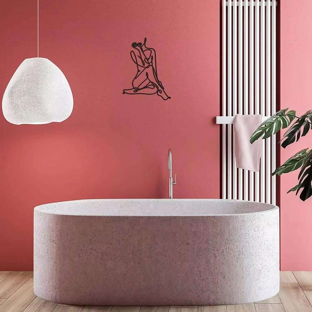 Minimalist Female Body Wire Art Decor Abstract Metal Woman Shape Wall Decor Elegant and Modern Design for Adding a Unique Touch