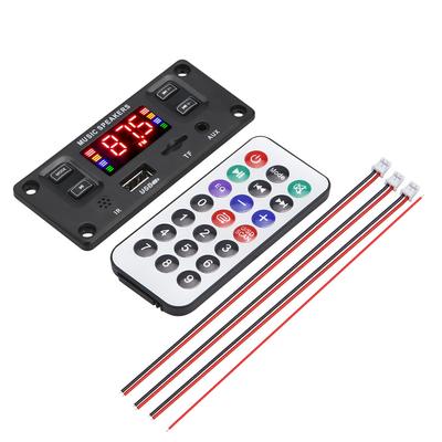 Новый 12В Автомобильный FM Радио Модуль Bluetooth Динамик MP3 Декодер Плата USB/TF Музыкальный Плеер