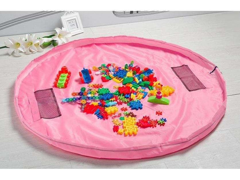 Сумка для хранения детских игрушек на шнурке – Быстрый органайзер-коврик для конструкторов и путешествий