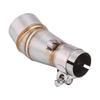 Qiilu 51mm Exhaust Middle Pipe Exhaust Pipe Middle Section Stainless Steel for Kawasaki Z250 Ninja 250 13-16