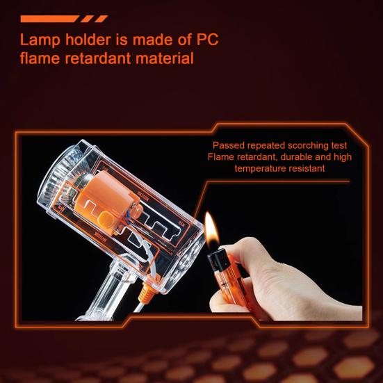 Лампа для обогрева рептилий Вращающийся на 360 градусов кронштейн Регулируемая яркость Имитация солнечного света UVA UVB