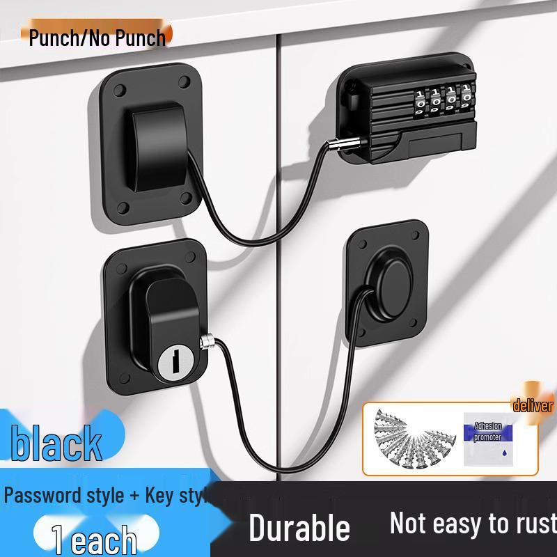Безопасный замок-защелка для холодильника и шкафа с кодовым замком, защита от кражи, для безопасности детей
