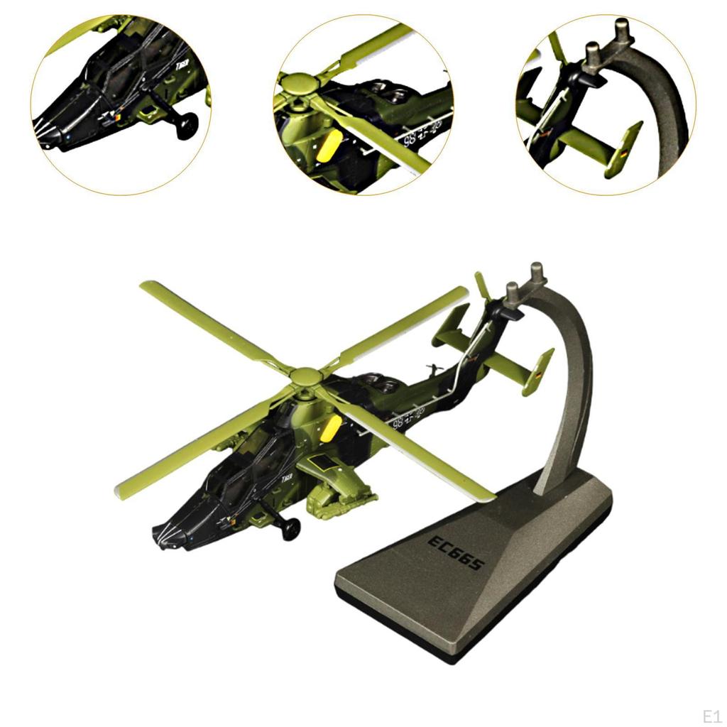 1:72 EC665 Модель вертолета, модель истребителя с основанием для кафе, бара,