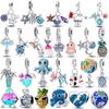 Покрытые медью летние шармы-подвески в виде морских черепах, морских звезд, осьминогов, бусины подходят для оригинального браслета-бэнгла, шарм для DIY, женские украшения, подарок