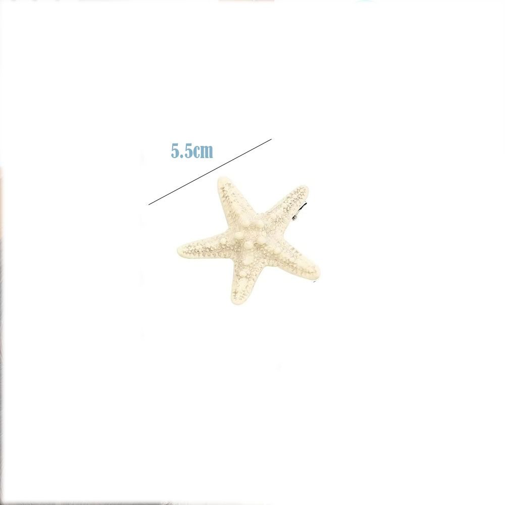 Элегантная Красота Морская Звезда Заколка для Волос Симуляция Челки Клипса Мода Милые Морские Звезды Заколки для Волос Девочки Женщины