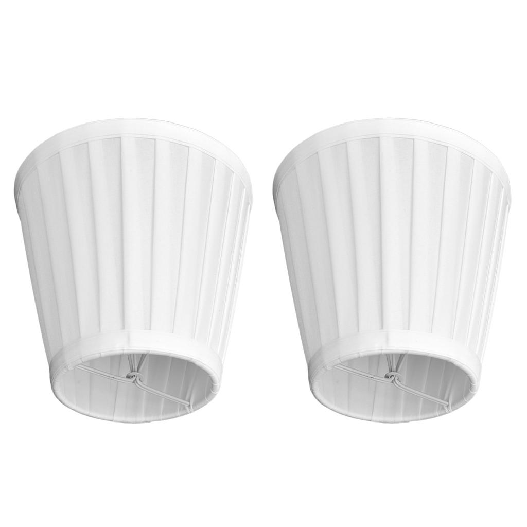 2 шт. Двойной маленький абажур на клипсе для лампочки, Удобный материал, Тканевый абажур бочкообразной формы для настольной лампы, люстры, настенной лампы