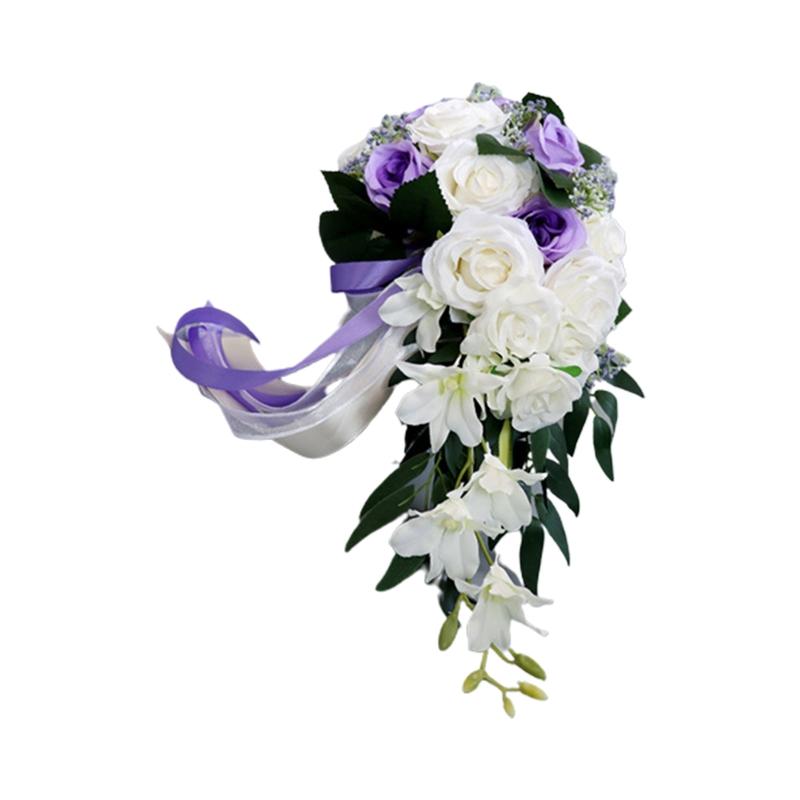 Новый искусственный цветок капли воды розы пионы свадебный букет невесты романтический держащий цветок невесты свадебные букеты букет подружки невесты