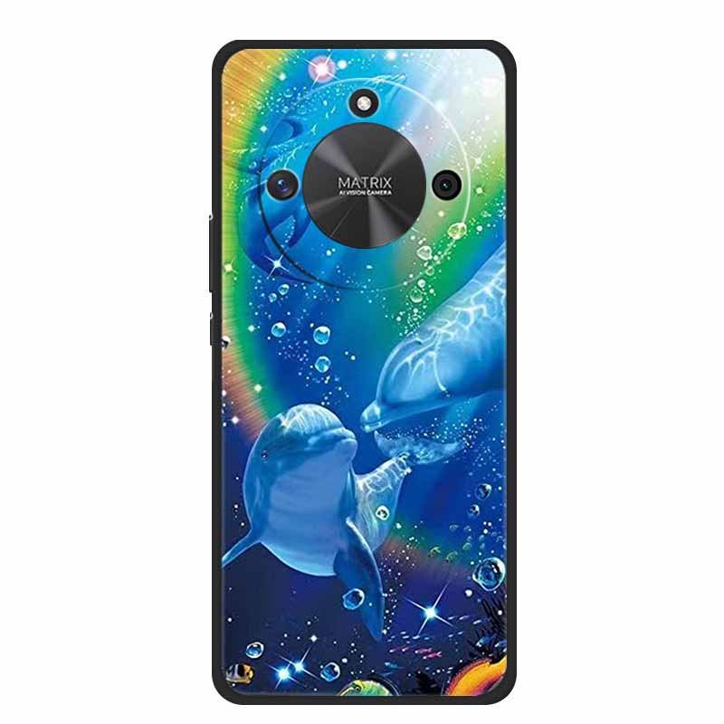 Чехол для телефона Honor X60 5G Задняя крышка Чехол HonorX60 Черный Силиконовый Мягкий Funda Для Honor X9c Умный чехол HonorX9c Умный Coque Сумка