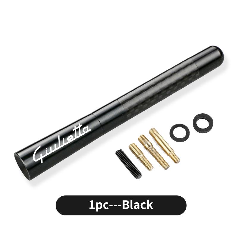phngj8 Car Logo Roof Radio Signal Aerials Pole Radio Signal Booster For Alfa Romeo GT Stelvio F1 Brera Volante Tonale Gloria Disco