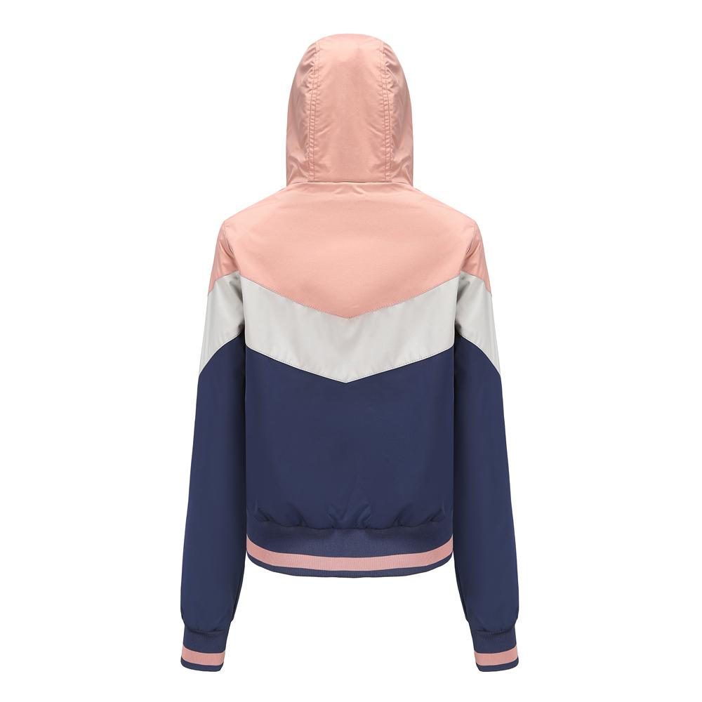 Женские ветровки Тонкая застежка-молния Куртки с капюшоном Легкий дождевик Короткий плащ Весна Осень Ветровка Уличная повседневная одежда