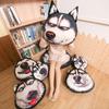3D креативная плюшевая игрушка-подушка хаски кукла смешной бог и раздраженная голова собаки подарок на день святого валентина девочке на день рождения