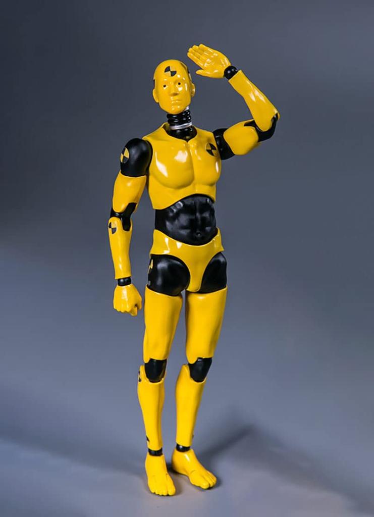 Scale Male Test Man Crash Test Dummy Action Male Figure Doll Test Dummy Action Figure Body Doll Collection 1/12 Figure, 6-Inch Toy,