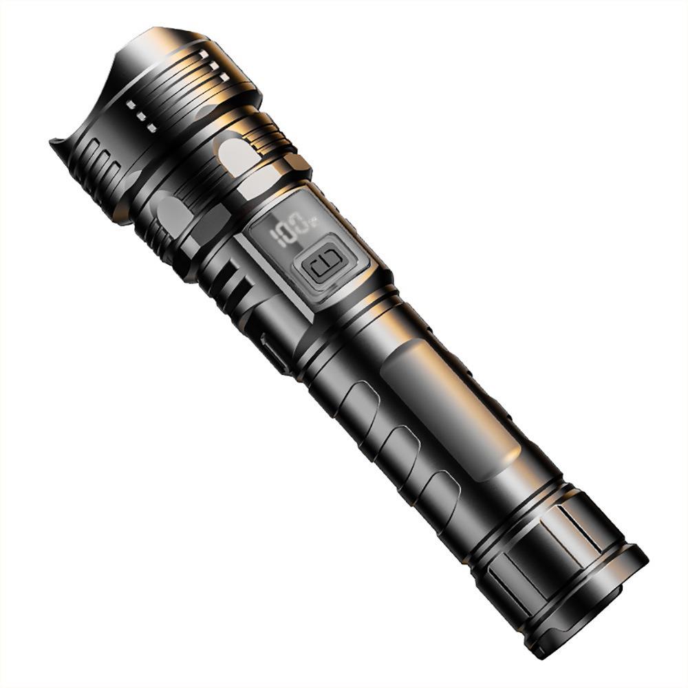 Rechargeable Waterproof Telescopic Zoom Laser Flashlight