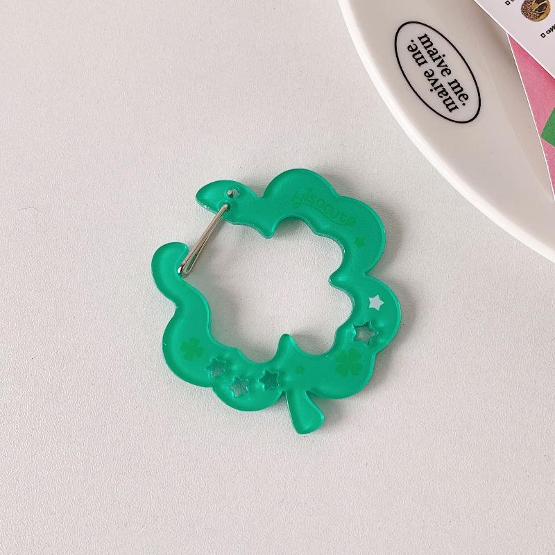 Милый акриловый мультяшный держатель для брелока в стиле Инс, Кавайный брелок с фруктами, кексом, звездой, украшение для сумки, крючок для подвески