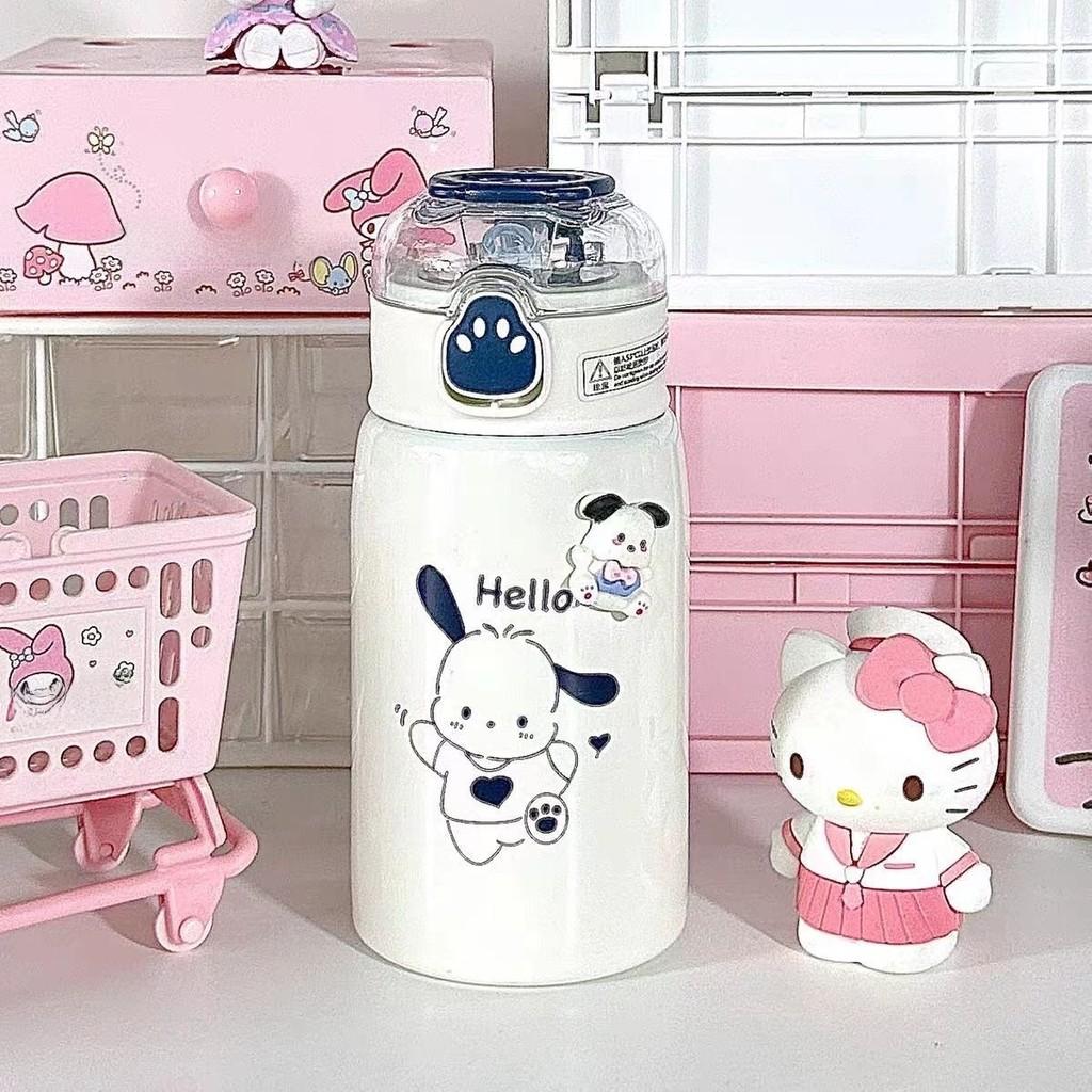 Термокружка Sanrio с лапкой, с вакуумной изоляцией из нержавеющей стали, для детей и студентов