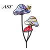 Decorative Planter Insert Colorful Stake, Double-Sided, Flower Pot Decor Metal Plant Inserts Insect Animal Stake for Pots Bed Decoration Balcony