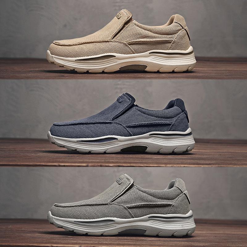 2024 Men Casual Shoes Comfortable Mesh Shoes Summer Breathable Men Loafers Wide Slip On Walking Shoes Men Tenis