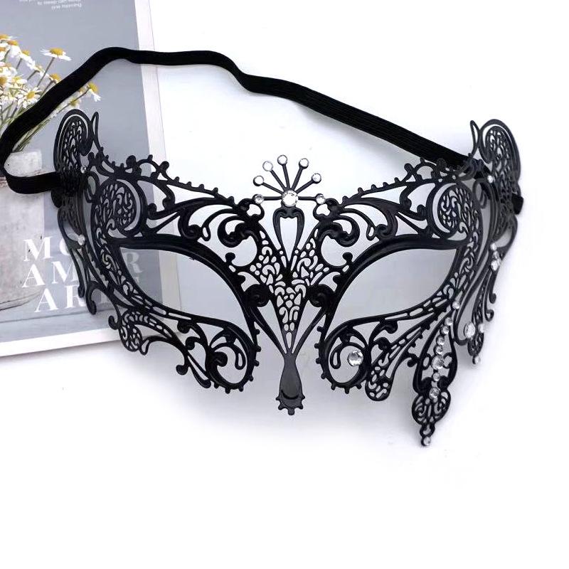 Маска принцессы на пол-лица со стразами - Гламурная маска на глаза для Хэллоуинского бала