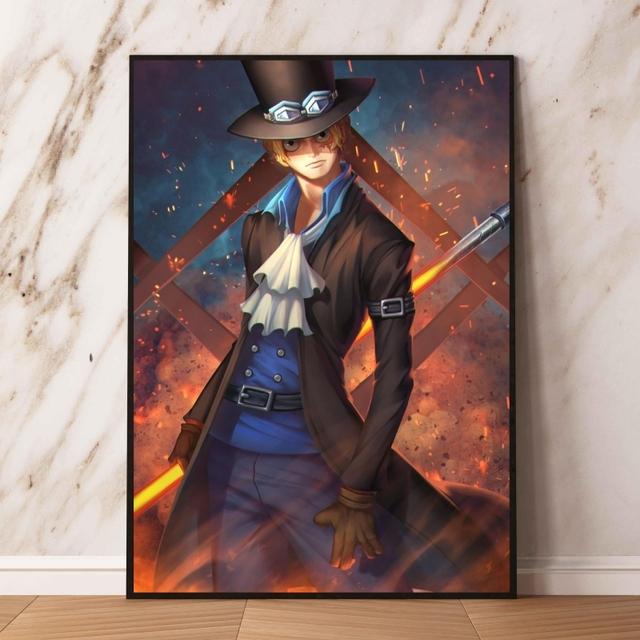 Набор аниме-плакатов, лучший подарочный принт Ace Cuadros, украшение для детской спальни