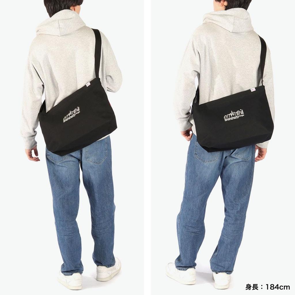 Manhattan Portage MP1482CNVS Прозрачная плечевая сумка, Канвас, Черный, Средний